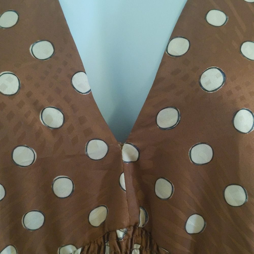 Anthropologie Hutch Odette Brown Plus Size Anthropologie Jumpsuit 1xl - Picture 8 of 11